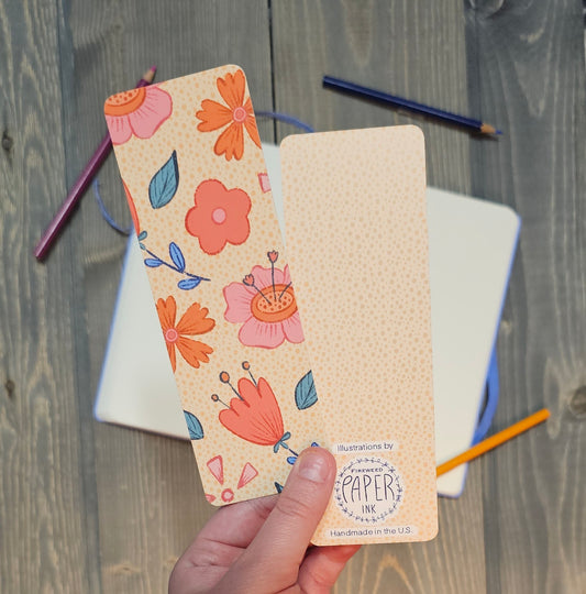 Spring Flowers Bookmark