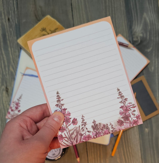 Watercolor Fireweed Notepad