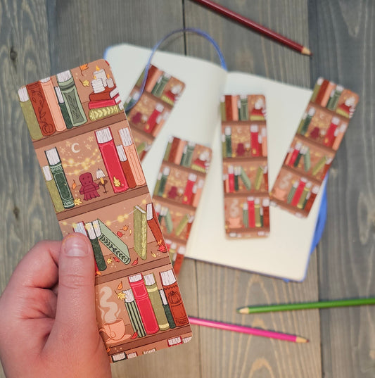Cozy Bookshelf Bookmark