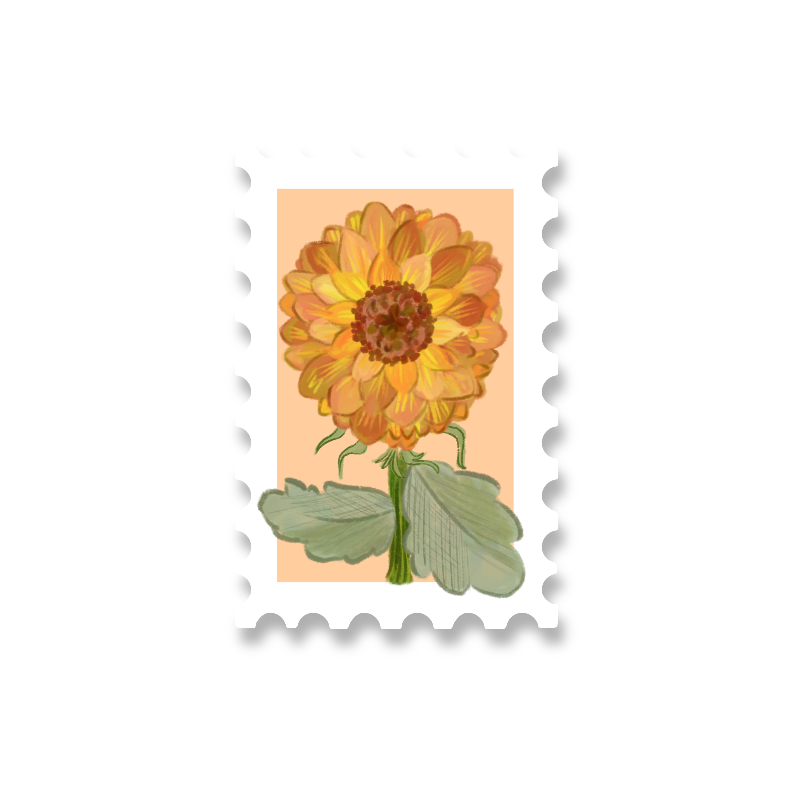 Fall Stamps Vinyl Sticker