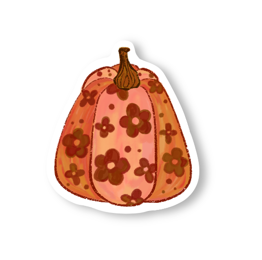 Pumpkin Vinyl Stickers