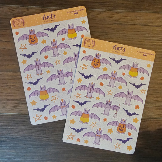 Bats Sticker Sheet ~ Limited Edition