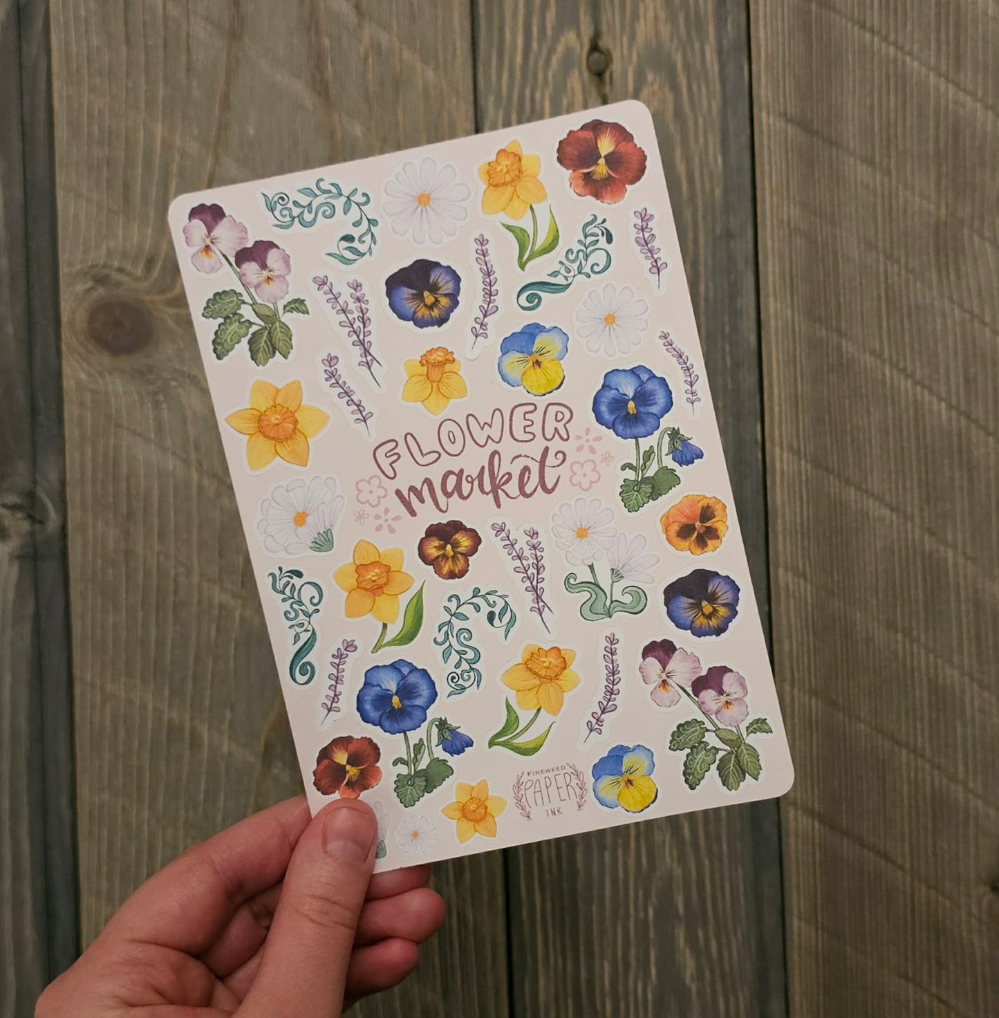 Flower Market Sticker Sheet