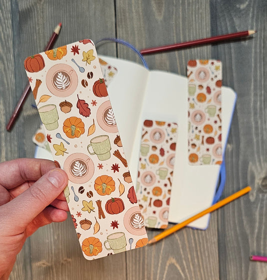 Autumn Coffee Shop Bookmark