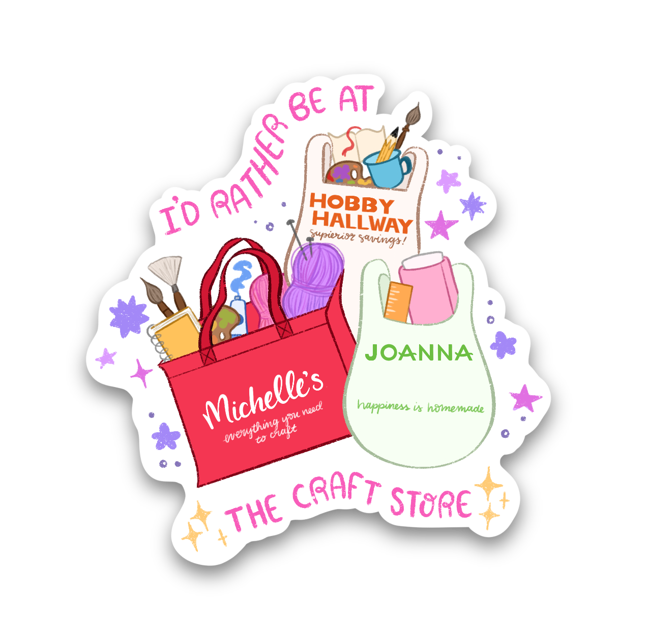 Craft Store Vinyl Sticker