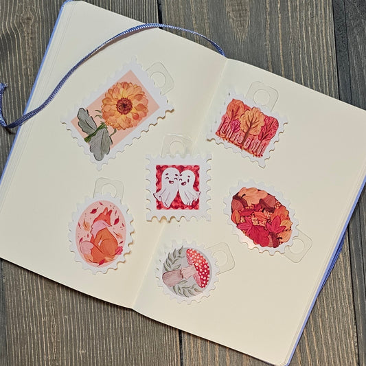 Fall Stamps Vinyl Sticker