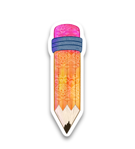 Pencil Vinyl Sticker