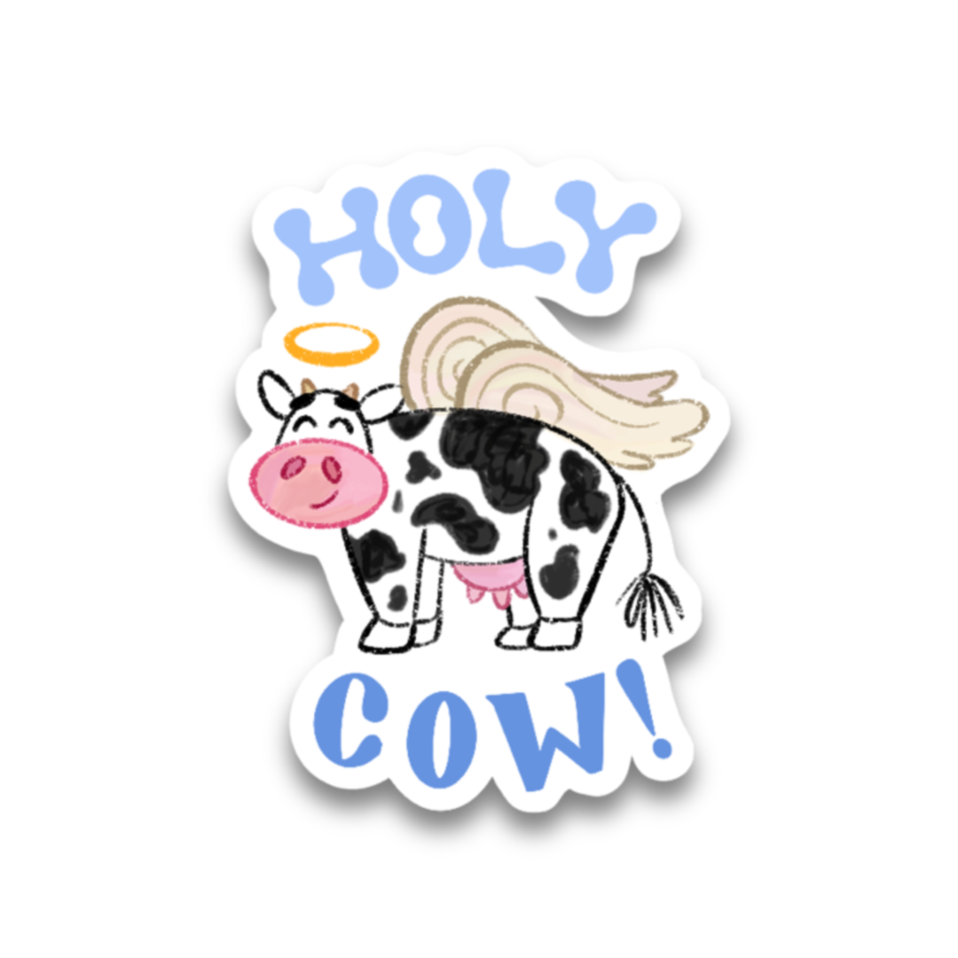 Holy Cow Vinyl Sticker