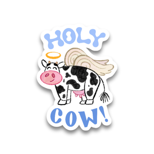 Holy Cow Vinyl Sticker
