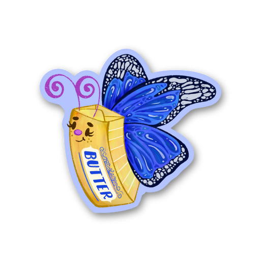 Butter-fly Vinyl Sticker
