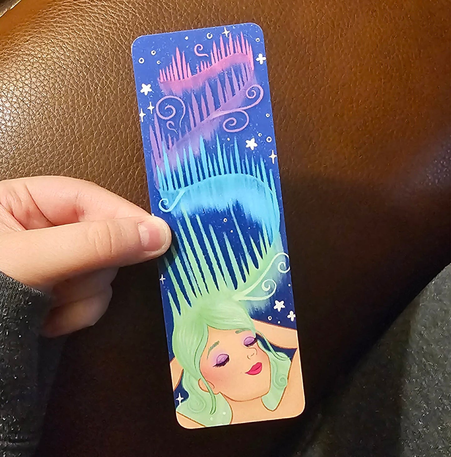 Northern Lights Girl Bookmark