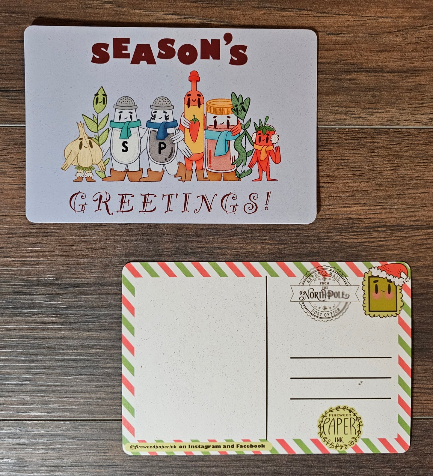 Season's Greetings | Christmas Postcard