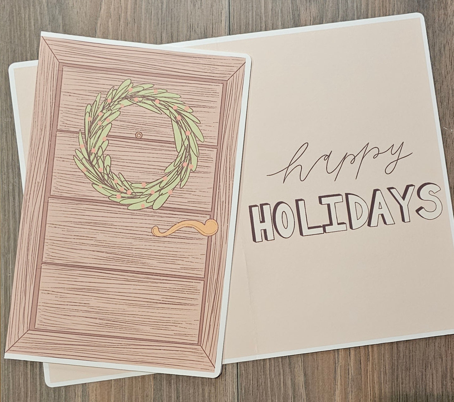 Christmas Door Greeting Cards | Pack of 5