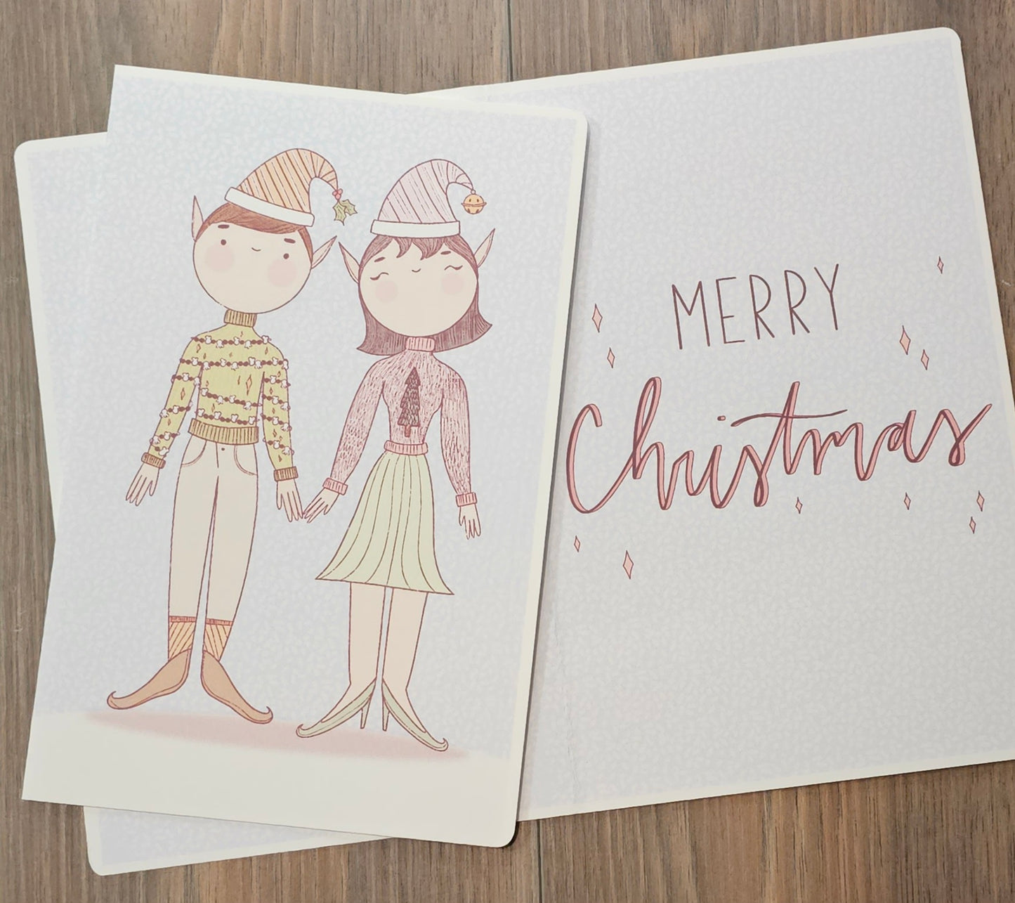 Christmas Elves Greeting Cards | Pack of 5