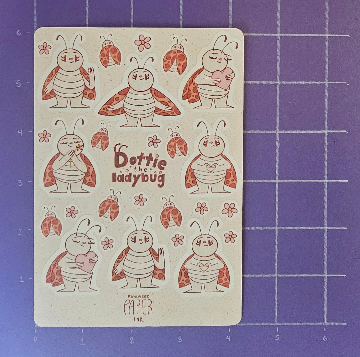 Dottie the Ladybug Sticker Sheet