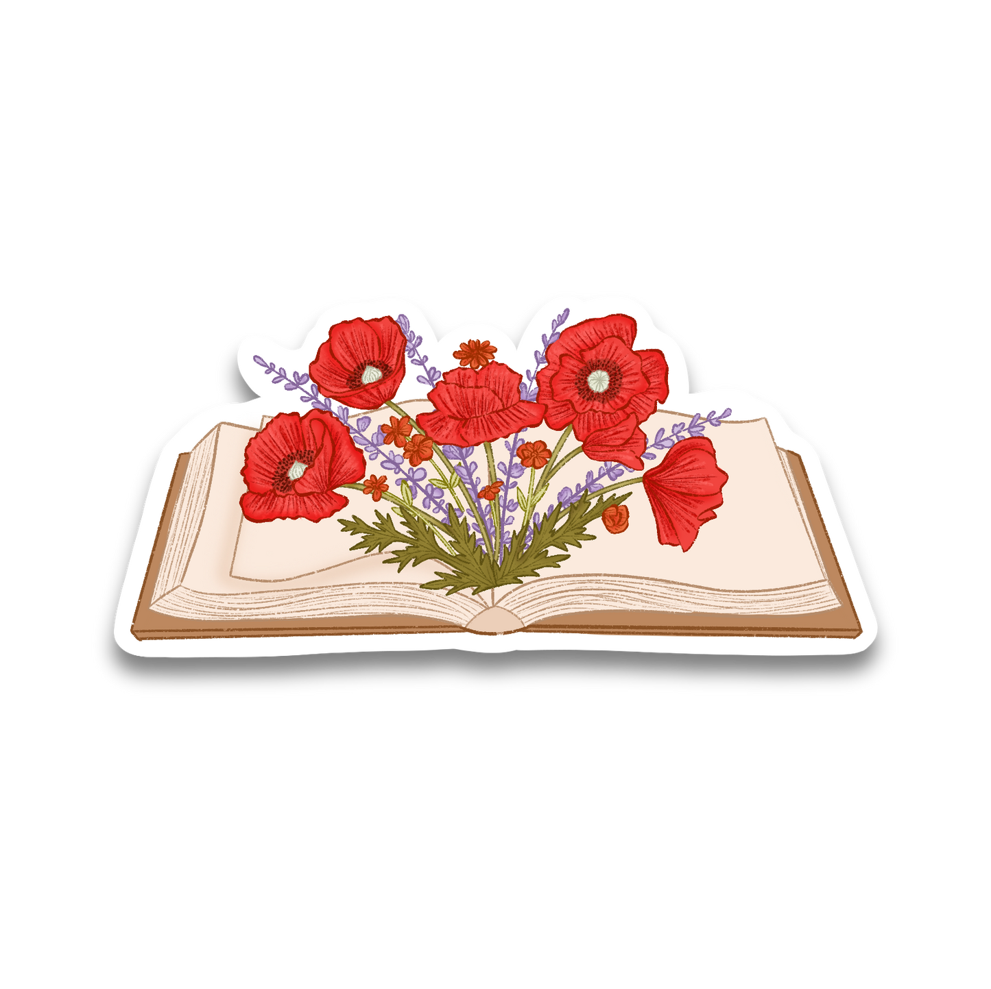 Vintage Book Vinyl Sticker