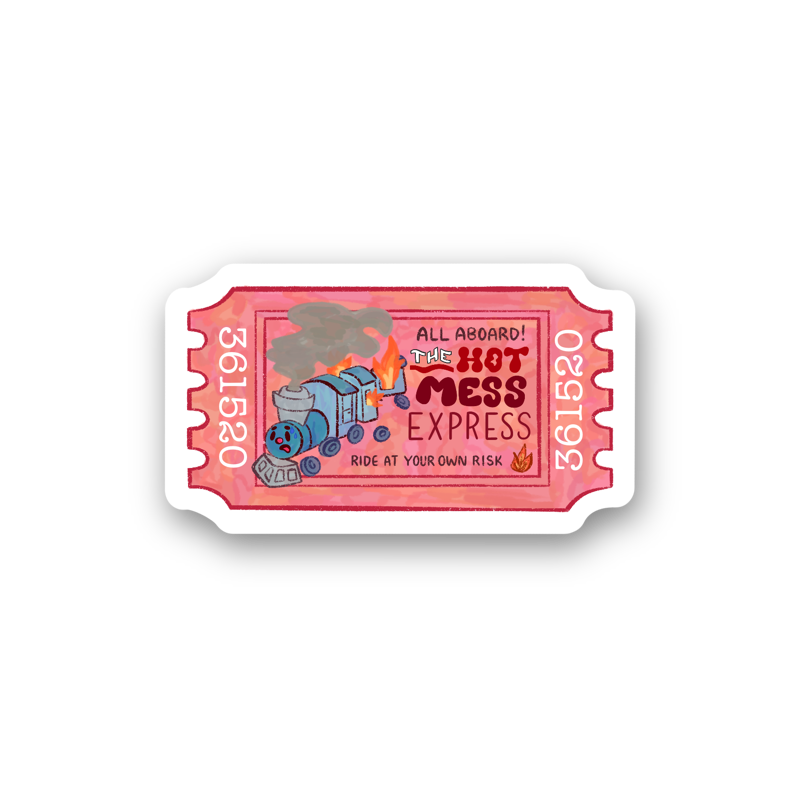Hot Mess Express Vinyl Sticker