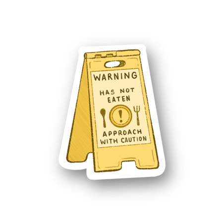 Hangry Vinyl Sticker