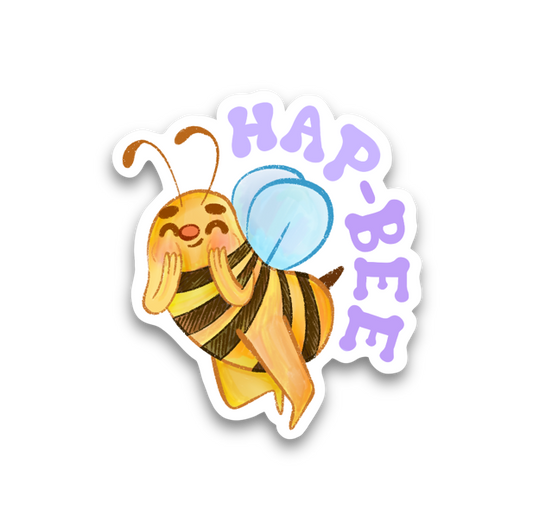 Hap-bee Vinyl Sticker
