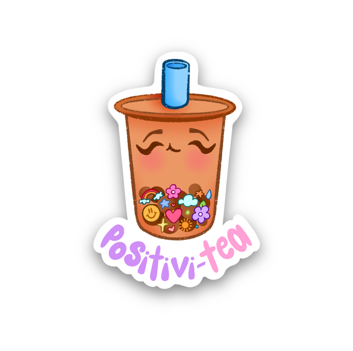 Positivi-tea Vinyl Sticker
