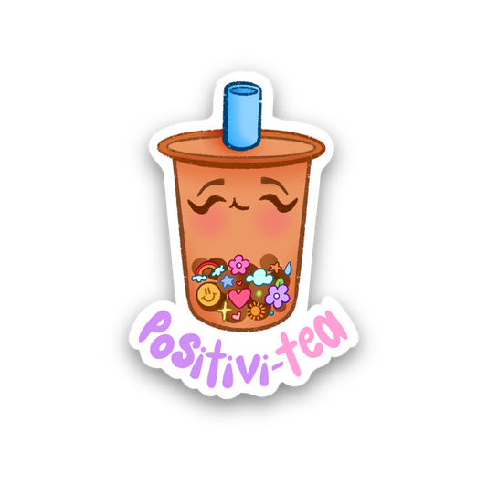 Positivi-tea Vinyl Sticker