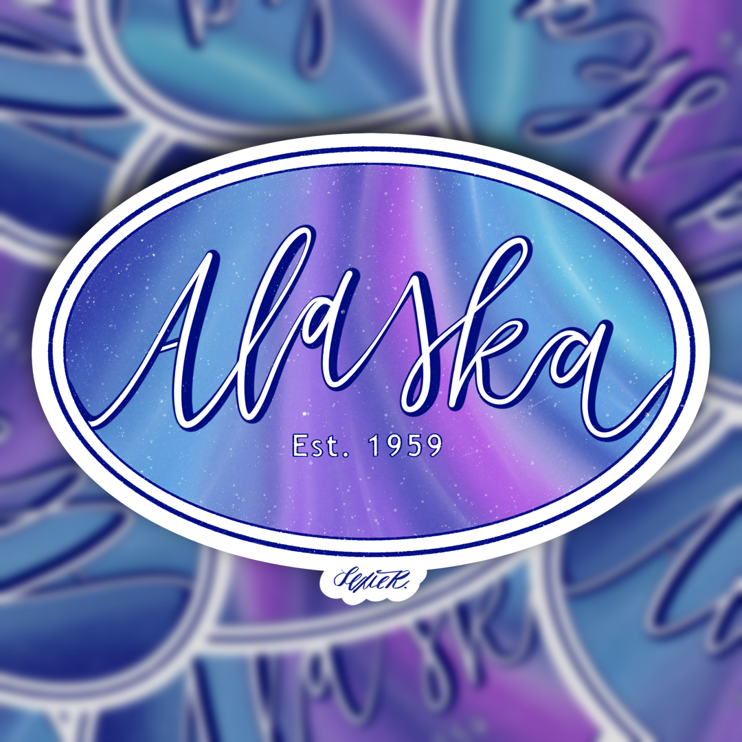 Aurora Borealis Alaska Vinyl Sticker