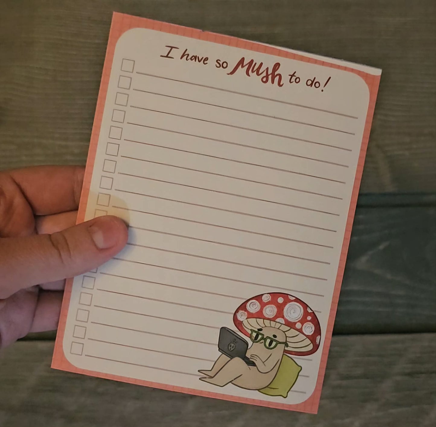 So Mush To-Do Notepad -Discounted